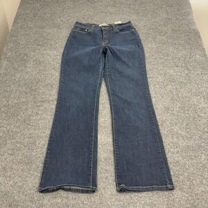 Levis Jeans Womens 10M Blue Cotton Perfectly Slimming 512 Bootcut Casual Classic